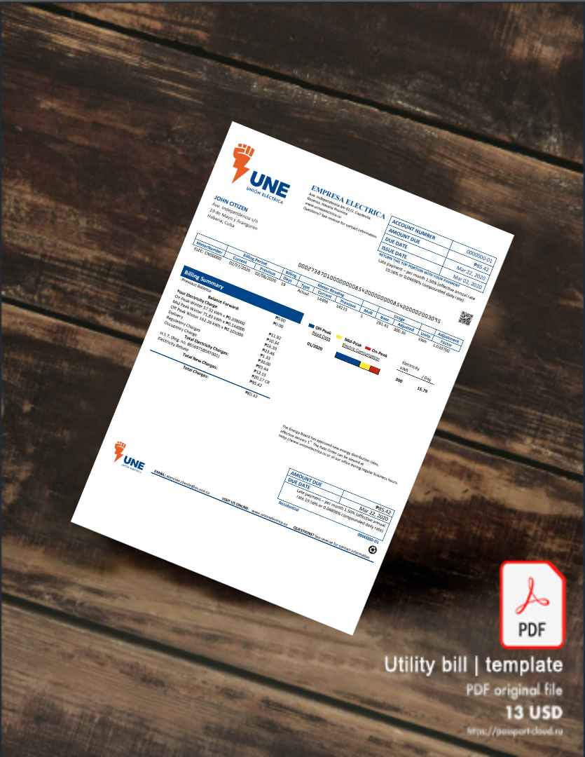 Utility bill | Albanian Power | Albania